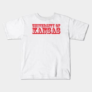 University Of Kansas (Red) Kids T-Shirt